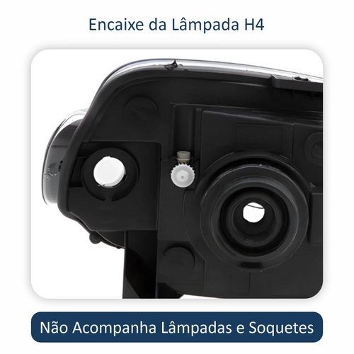 Farol Fiat Uno Vivace 2010 Até 2014 Original Arteb Máscara Cromada Lado Esquerdo Motorista