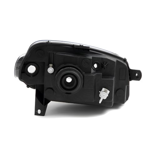 Farol Fiat Uno Way Vivace 2010 Até 2014 Fiorino 2014 Até 2019 Máscara Negra Foco Simples Lado Esquerdo Motorista