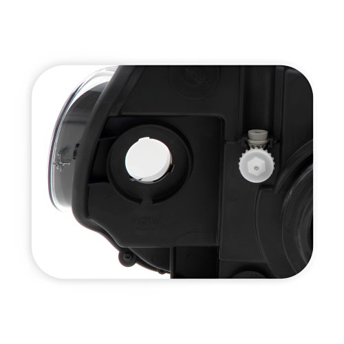 Farol Fiat Uno Way Vivace 2010 Até 2014 Fiorino 2014 Até 2019 Máscara Negra Foco Simples Lado Esquerdo Motorista