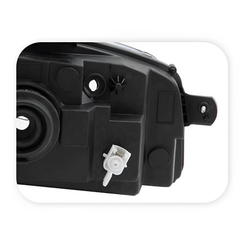 Farol Fiat Uno Way Vivace Fiorino 2010 Até 2019 Máscara Negra Lado Esquerdo Motorista