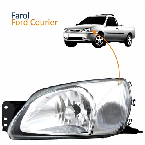 Farol Ford Courier 2000 Até 2010 Pisca Cristal Lado Esquerdo Motorista