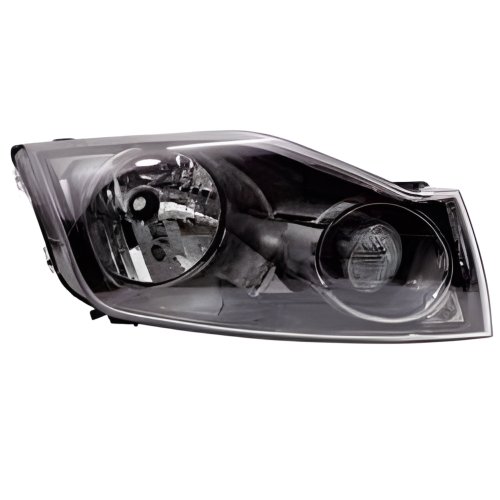 Farol Ford Ecosport 2008 Até 2012 Máscara Negra Lado Direito Passageiro