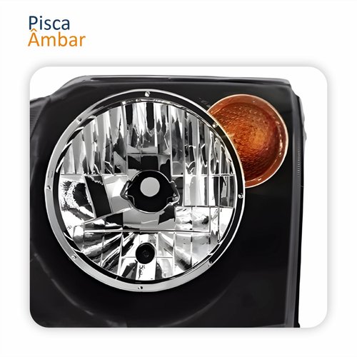 Farol Principal Ford Ecosport 2003 2004 2005 2006 2007 Pisca Âmbar Lado Esquerdo Motorista