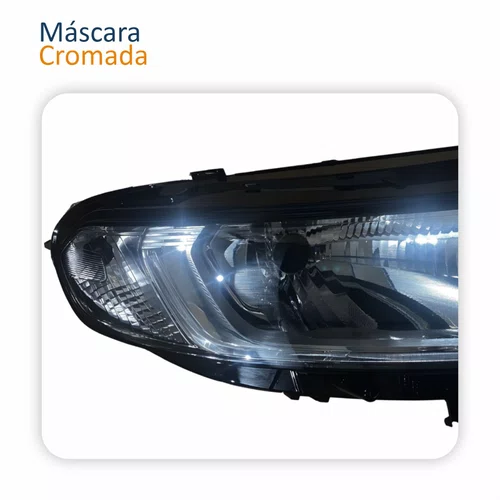Farol Principal Ford Ecosport 2013 2014 2015 2016 2017 Cromado Lado Direito Passageiro