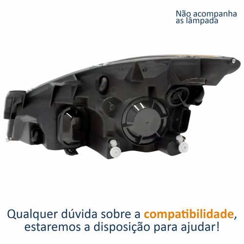 Farol Principal Ford Fiesta 2008 2009 2010 Lado Direito Passageiro