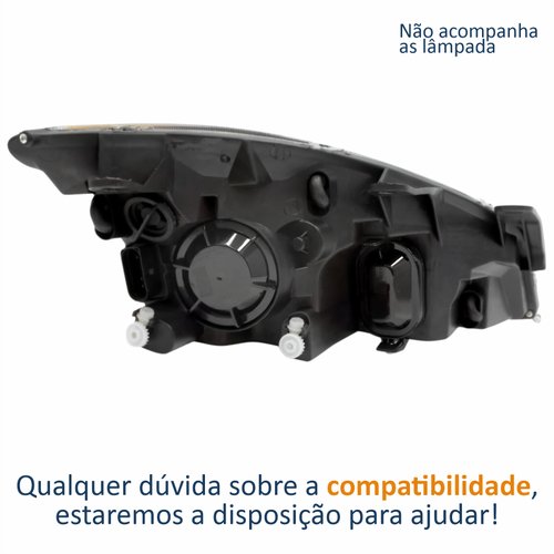 Farol Principal Ford Fiesta 2008 2009 2010 Lado Esquerdo Motorista