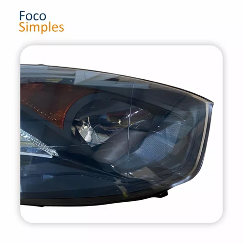 Farol Principal Ford Fiesta 2011 Até 2016 Máscara Negra Lado Direito Passageiro