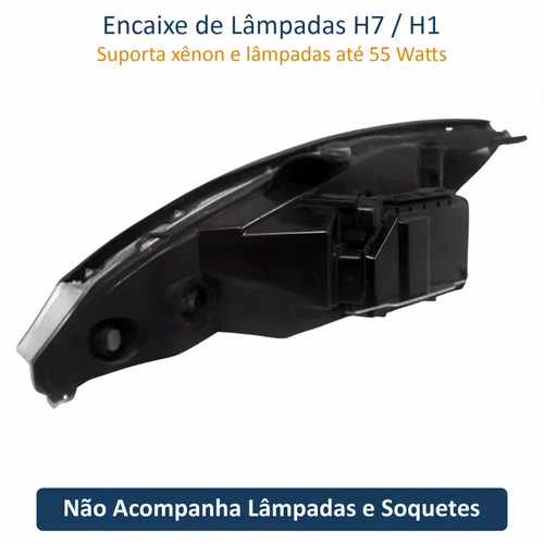 Farol Ford Focus 2003 Até 2008 TYC Máscara Negra Lado Direito Passageiro