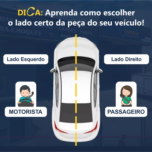 Farol Ford Focus 2003 Até 2008 TYC Máscara Negra Lado Esquerdo Motorista
