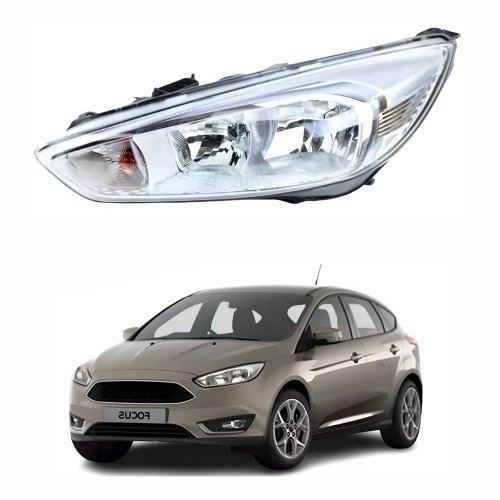 Farol Ford Focus 2016 Até 2019 Sem Led Lado Esquerdo Motorista