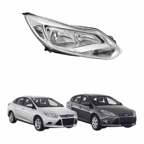 Farol Ford Focus Hatch Sedan 2013 Até 2015 Sem Led Lado Direito Passageiro