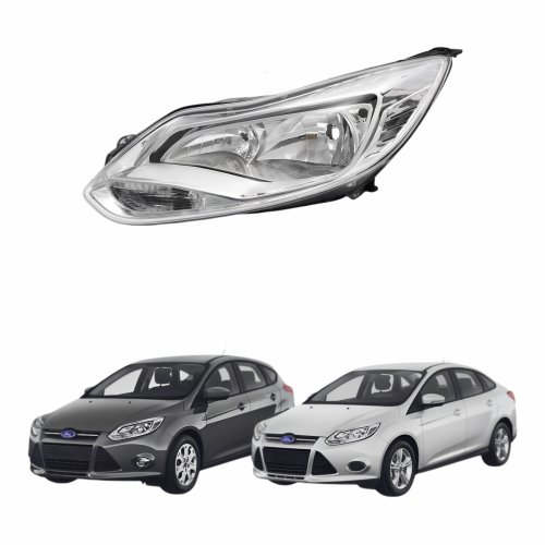 Farol Ford Focus Hatch Sedan 2013 Até 2015 Sem Led Lado Esquerdo Motorista