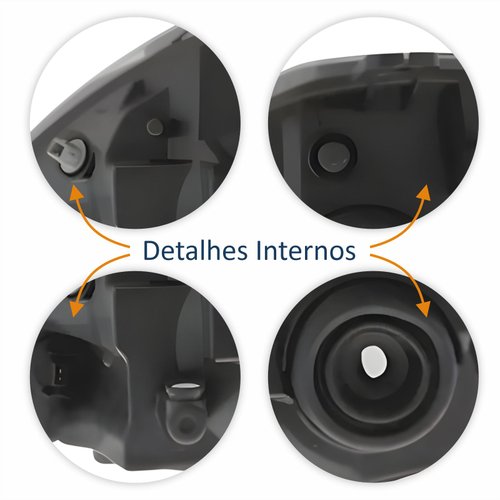 Farol Principal Ford Ka 2008 Até 2014 Máscara Negra Lado Direito Passageiro