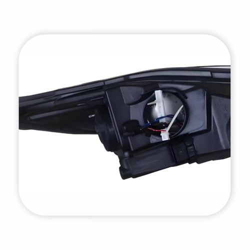 Farol Ford New Fiesta 2014 Até 2019 Máscara Negra Lado Esquerdo Motorista