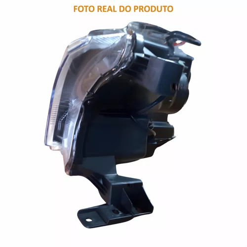 Farol Ford Ranger 2017 Até 2023 Máscara Negra Com Projetor Lado Direito Passageiro