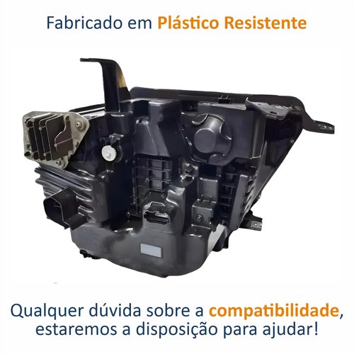 Farol Ford Ranger 2024 2025 Full Led Sem Projetor Com Reator Lado Esquerdo Motorista