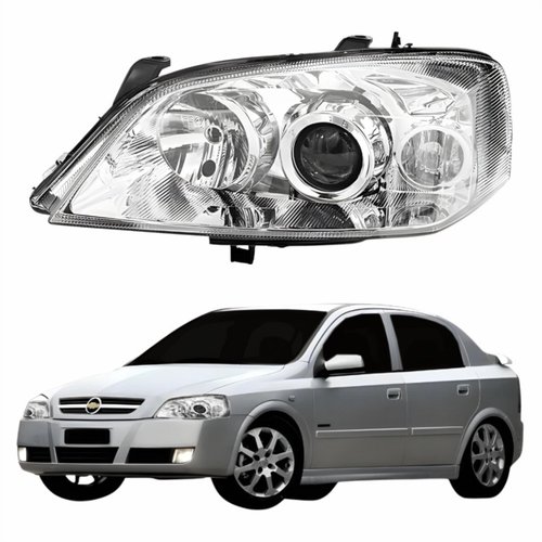 Farol Gm Astra 2003 Até 2012 Original Arteb Com Motor De Regulagem Lado Esquerdo Motorista