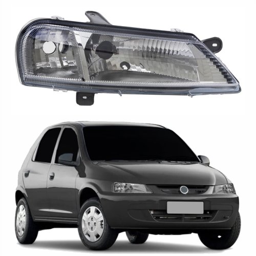 Farol Gm Celta 2000 Até 2006 Original Arteb Lado Direito Passageiro