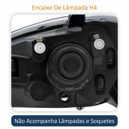 Farol Chevrolet Celta 2006 2007 2008 2009 2010 2011 2012 2013 2014 2015 2016 Prisma 2007 2008 2009 2010 2011 2012 Original Máscara Cromomix Lado Direito Passageiro