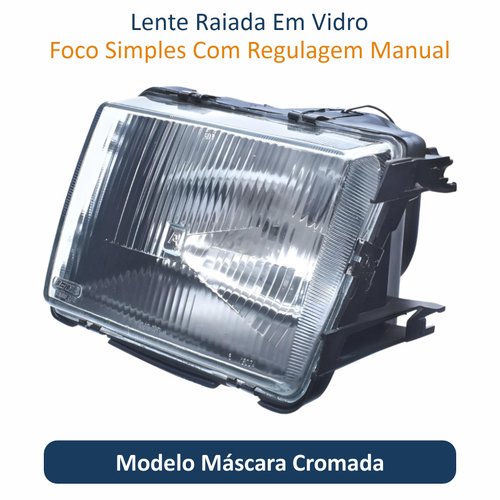 Farol Gm Chevette 1983 Até 1993 Original Arteb Lado Esquerdo Motorista
