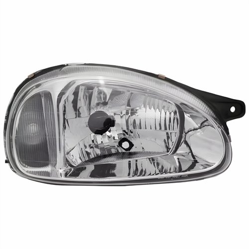 Farol Gm Corsa 2000 2001 2002 Carcaça Preta Lado Direito Passageiro