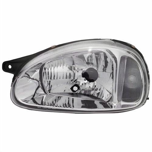 Farol Gm Corsa 2000 2001 2002 Carcaça Preta Lado Esquerdo Motorista