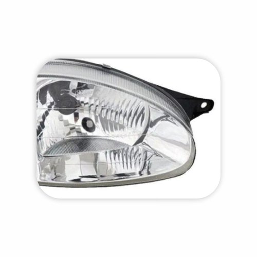 Farol Gm Corsa 2000 2001 2002 Foco Simples Máscara Cromada Lado Direito Passageiro