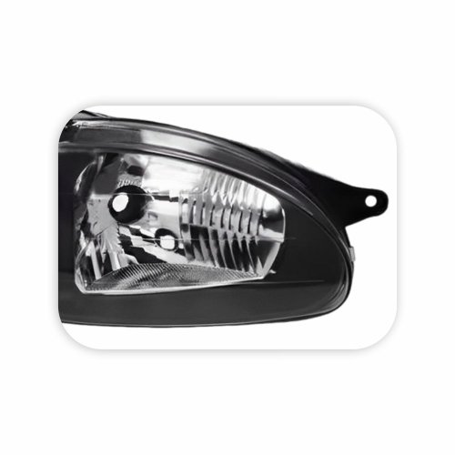 Farol Chevrolet Corsa 2000 2001 2002 Foco Simples Máscara Negra Lado Direito Passageiro