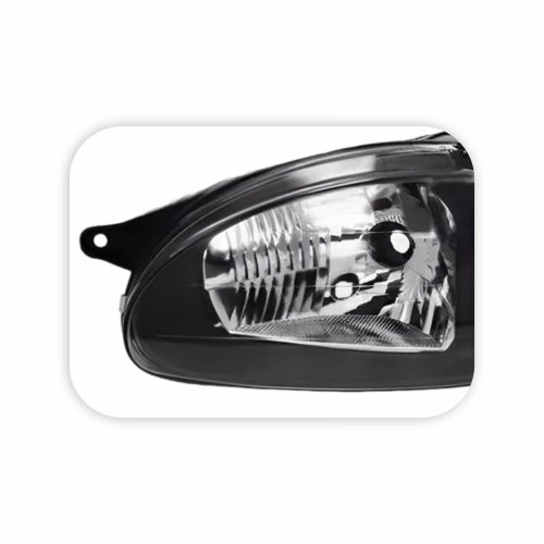 Farol Gm Corsa 2000 2001 2002 Foco Simples Máscara Negra Lado Esquerdo Motorista