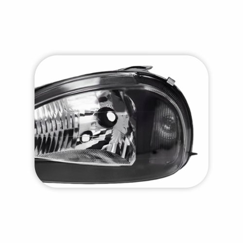 Farol Gm Corsa 2000 2001 2002 Foco Simples Máscara Negra Lado Esquerdo Motorista