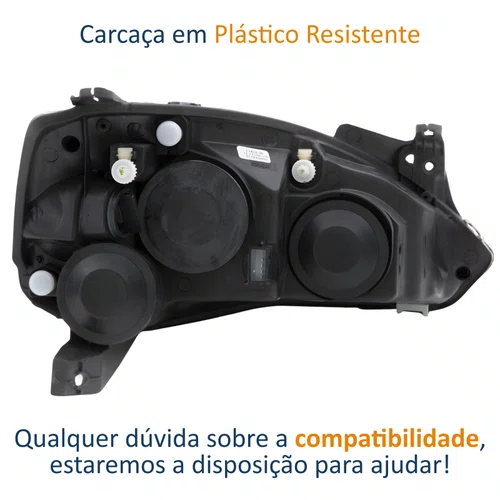 Farol GM Corsa Sedan 2003 Até 2012 Lado Esquerdo Motorista
