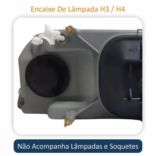 Farol Gm D20 1993 Até 1995 Com Auxiliar de Milha Original Arteb Lado Direito Passageiro