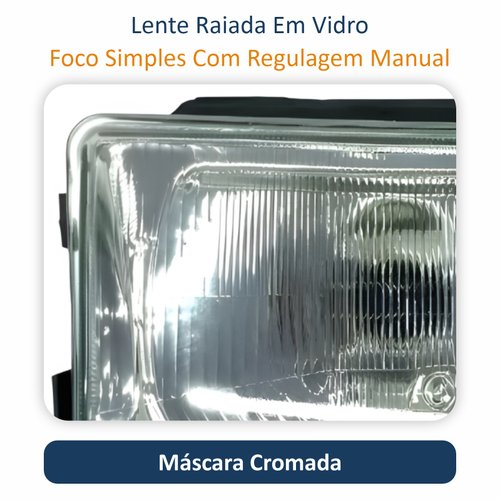 Farol Gm Kadett Ipanema 1989 Até 1998 Original Arteb Lado Direito Passageiro