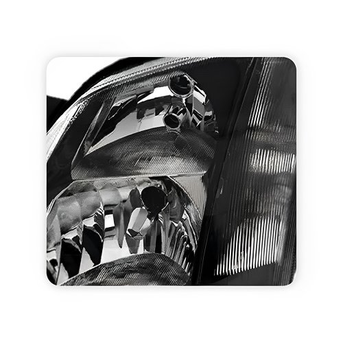 Farol GM Meriva 2003 2004 2005 2006 2007 2008 2009 2010 2011 2012 Foco Duplo Máscara Negra Lado Esquerdo Motorista