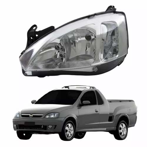 Farol GM Montana 2003 Até 2010 Lado Esquerdo Motorista