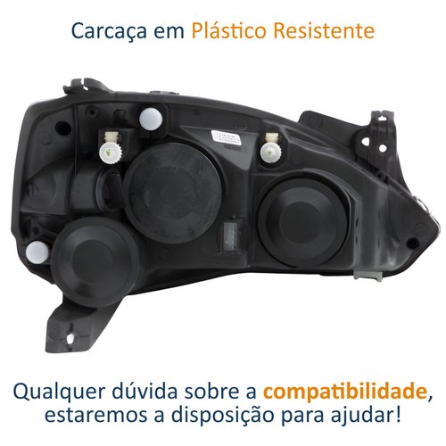 Farol Chevrolet Montana 2003 2004 2005 2006 2007 2008 2009 2010 Original Lado Esquerdo Motorista