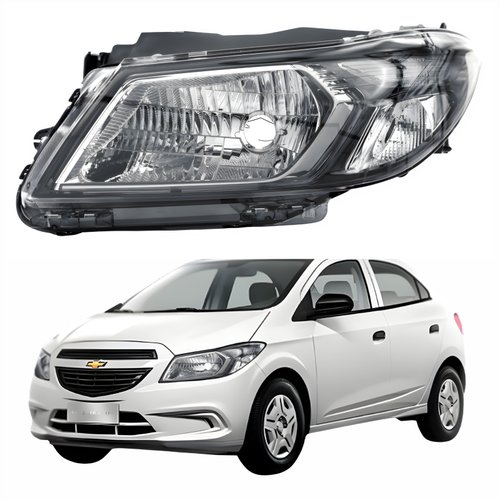 Farol Gm Onix Joy 2017 até 2019 Original Arteb Fumê Lado Esquerdo Motorista