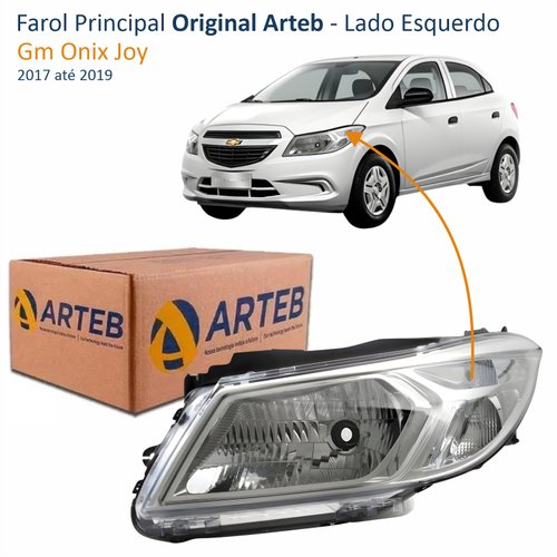 Farol Gm Onix Joy 2017 até 2019 Original Arteb Lado Esquerdo Motorista