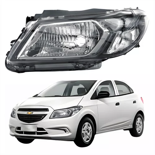 Farol Gm Onix Joy 2017 até 2019 Original Fumê Lado Esquerdo Motorista