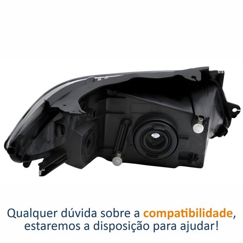 Farol Principal Gm Onix Prisma 2012 Até 2016 Máscara Negra Friso Azul Lado Esquerdo Motorista