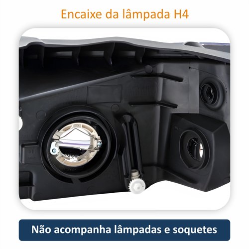 Farol Gm Prisma 2013 até 2016 Original Arteb Fumê Lado Direito Passageiro