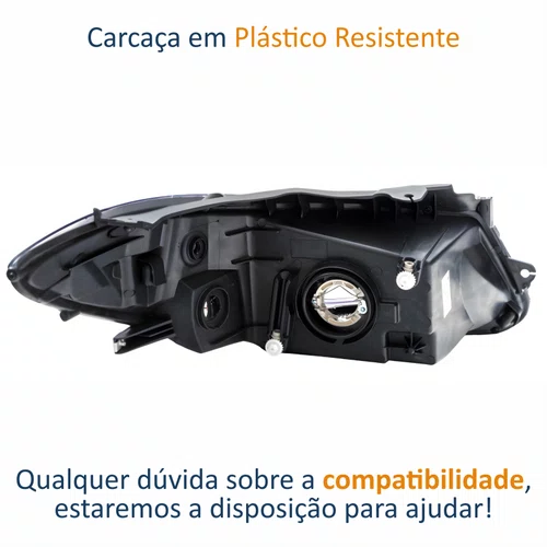 Farol Gm Prisma 2013 até 2016 Original Fumê Lado Esquerdo Motorista