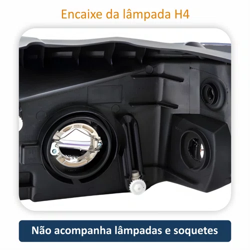 Farol Chevrolet Prisma Joy 2017 2018 2019 Fumê Lado Direito Passageiro