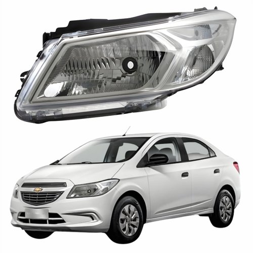 Farol Gm Prisma Joy 2017 até 2019 Original Arteb Lado Esquerdo Motorista