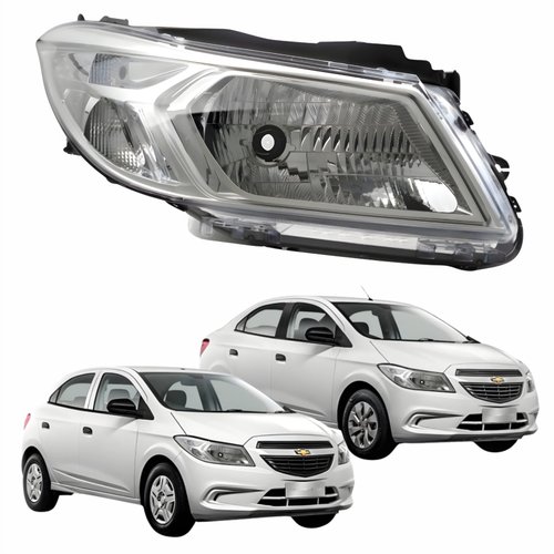 Farol Gm Prisma Onix 2013 até 2016 Prisma Joy Onix Joy 2017 até 2019 Original Arteb Lado Direito Passageiro