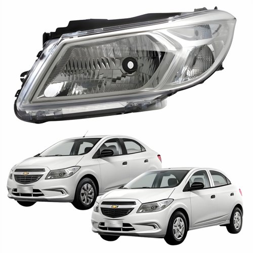 Farol Gm Prisma Onix 2013 até 2016 Prisma Joy Onix Joy 2017 até 2019 Original Arteb Lado Esquerdo Motorista