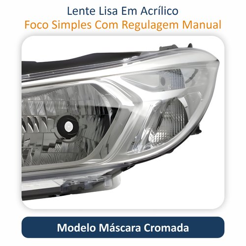Farol Gm Prisma Onix 2013 até 2016 Prisma Joy Onix Joy 2017 até 2019 Original Arteb Lado Esquerdo Motorista