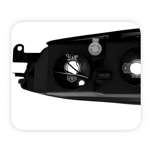 Farol Gm Vectra 2000 Até 2005 Mascara Negra Lado Direito Passageiro