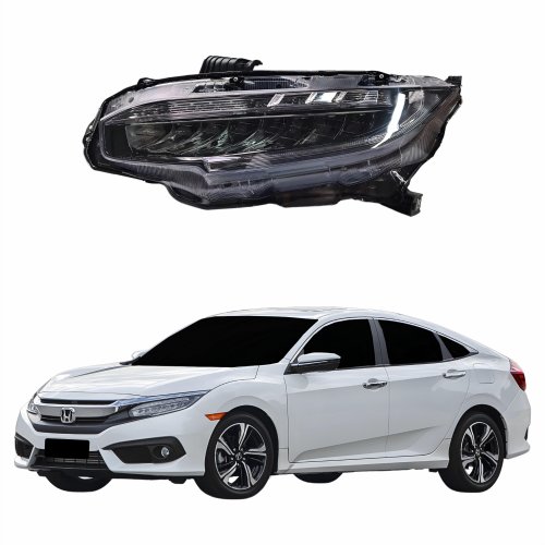 Farol Honda Civic Touring 2017 2018 2019 2020 2021 Full Led Lado Esquerdo Motorista