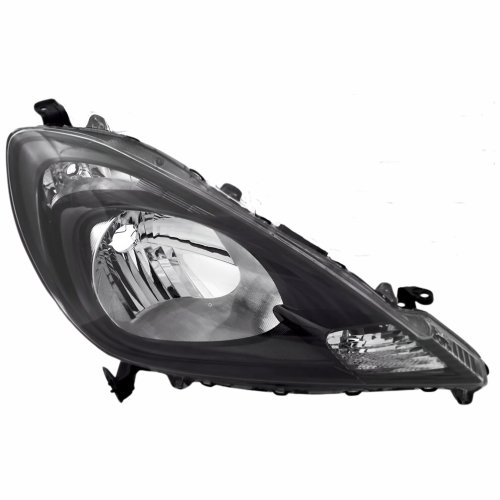 Farol Honda Fit 2013 2014 Mascara Negra Lado Direito Passageiro
